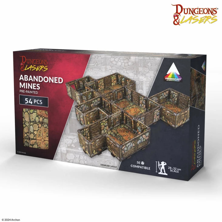 Dungeons & Lasers: Abandoned Mines - Pre-painted