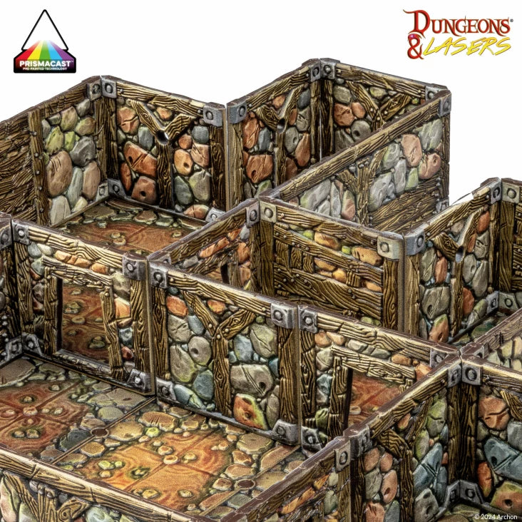 Dungeons & Lasers: Abandoned Mines - Pre-painted
