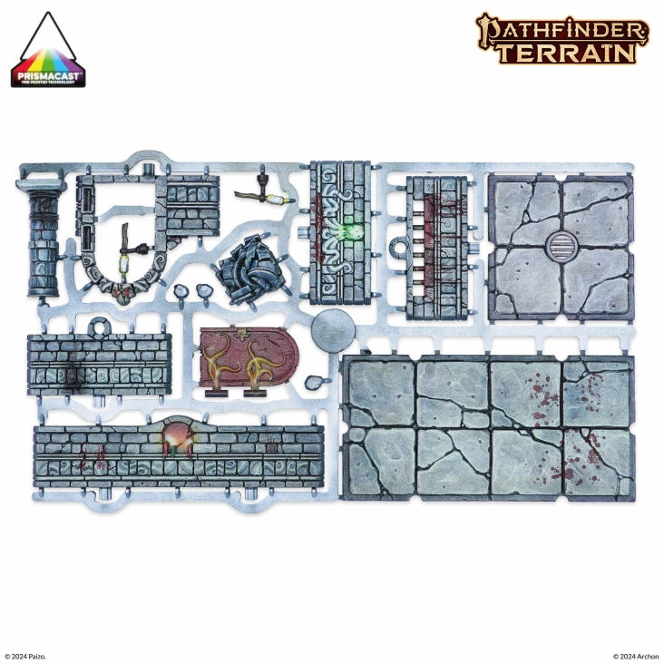 Dungeons & Lasers: Pathfinder Terrain - Abomination Vaults - Pre-Painted