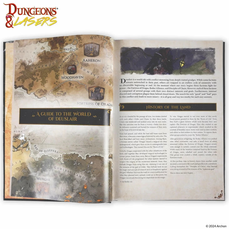 Dungeons & Lasers: The World of Deuslair - RPG Campaign