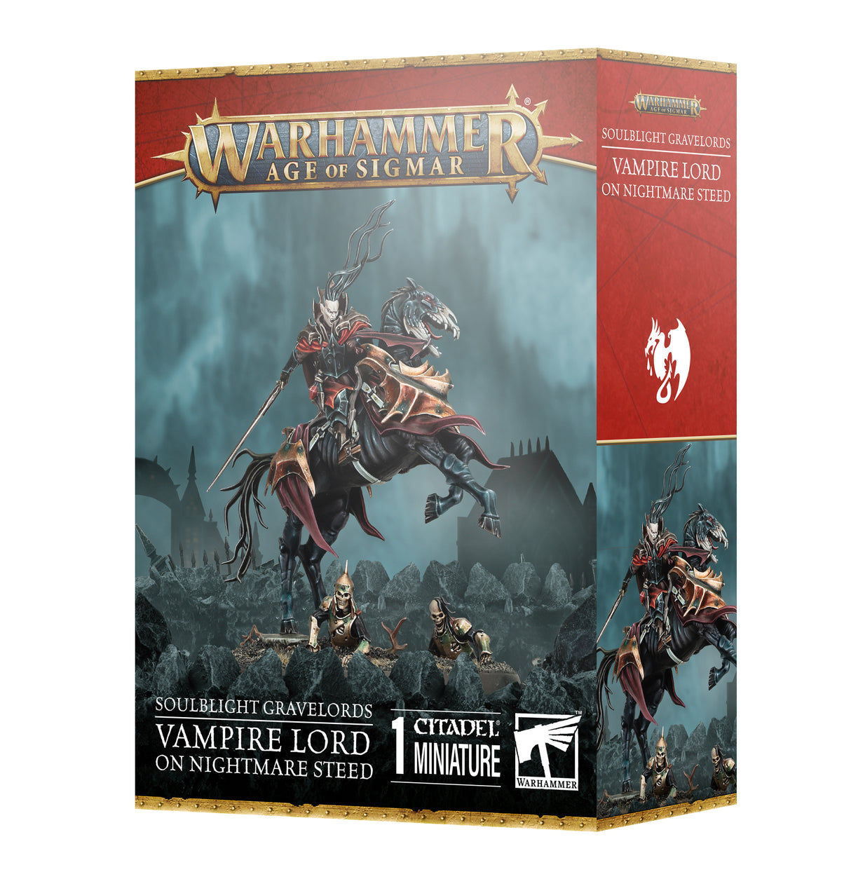 Soulblight Gravelords:  Vampire Lord On Nightmare Steed