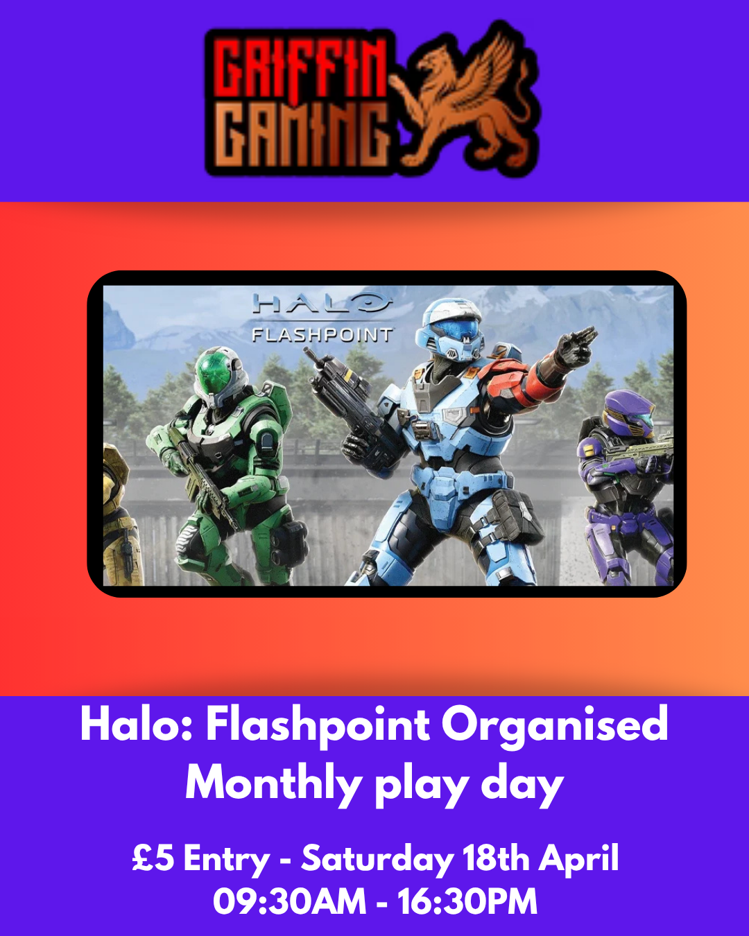 Event: Halo: Flashpoint - Monthly organised play day