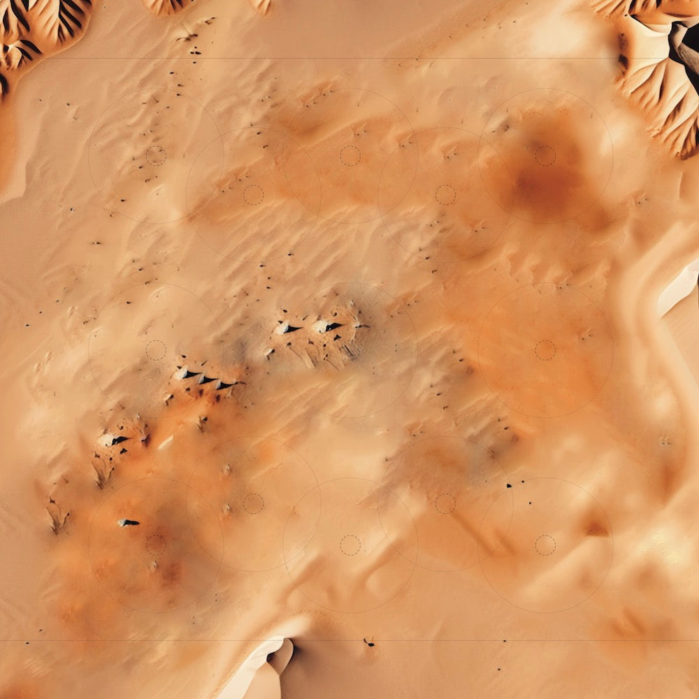Double Sided Desert Planet Gaming Mat by Griffin Gaming - Vinyl (Local Pick Up Only)