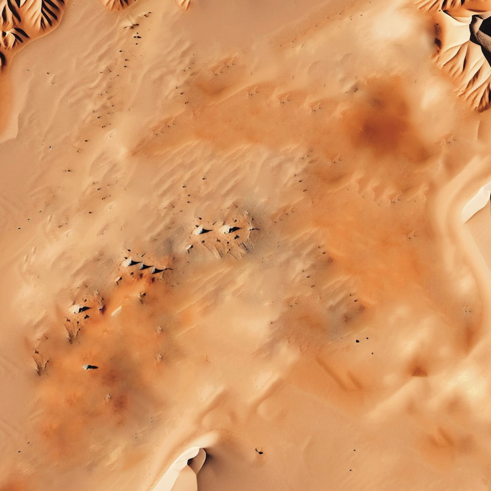 Double Sided Desert Planet Gaming Mat by Griffin Gaming - Vinyl (Local Pick Up Only)