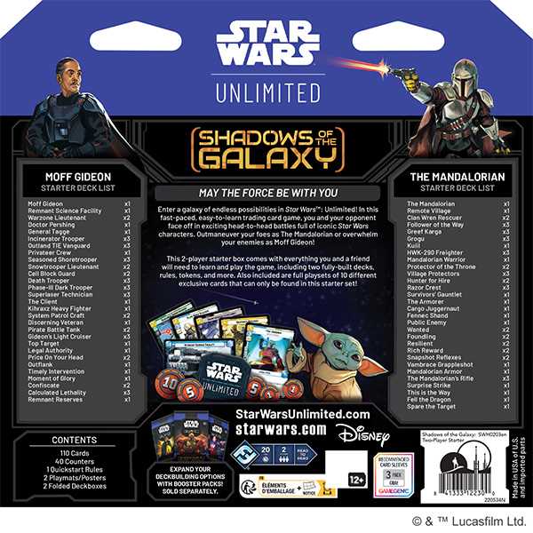 Star Wars: Unlimited Shadows of the Galaxy Two-Player Starter