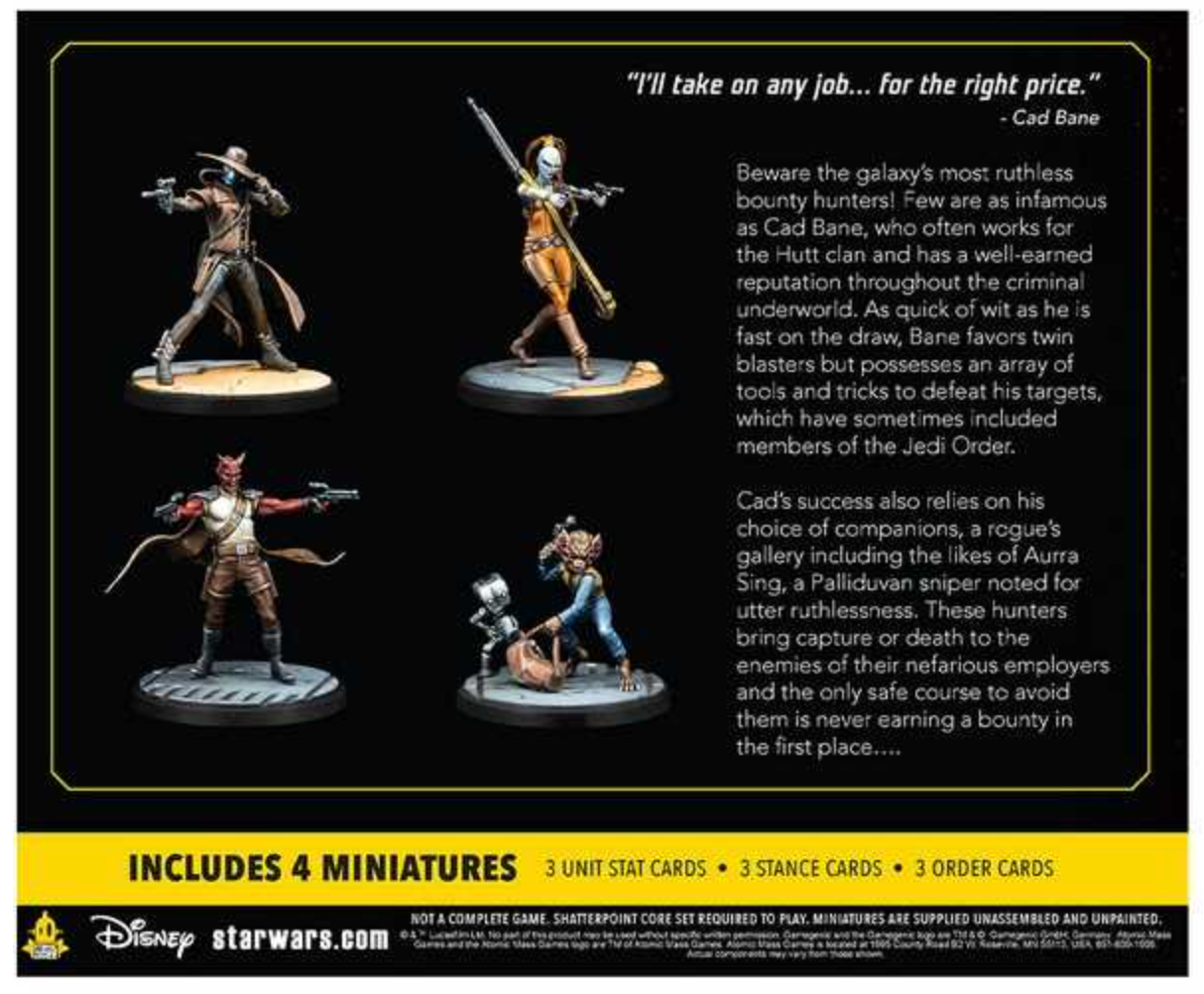 Star Wars Shatterpoint: Fistful of Credits (Cad Bane Squad Pack)