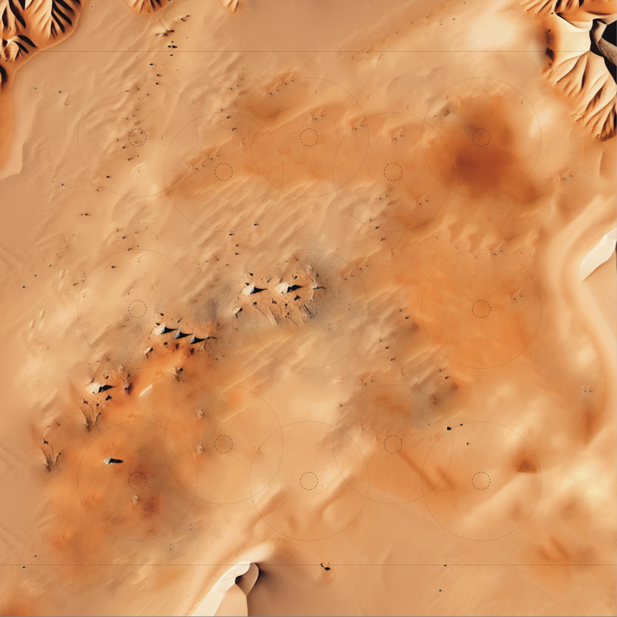 Desert Planet Shatterpoint Gaming Mat by Griffin Gaming - Vinyl (Local Pick Up Only)