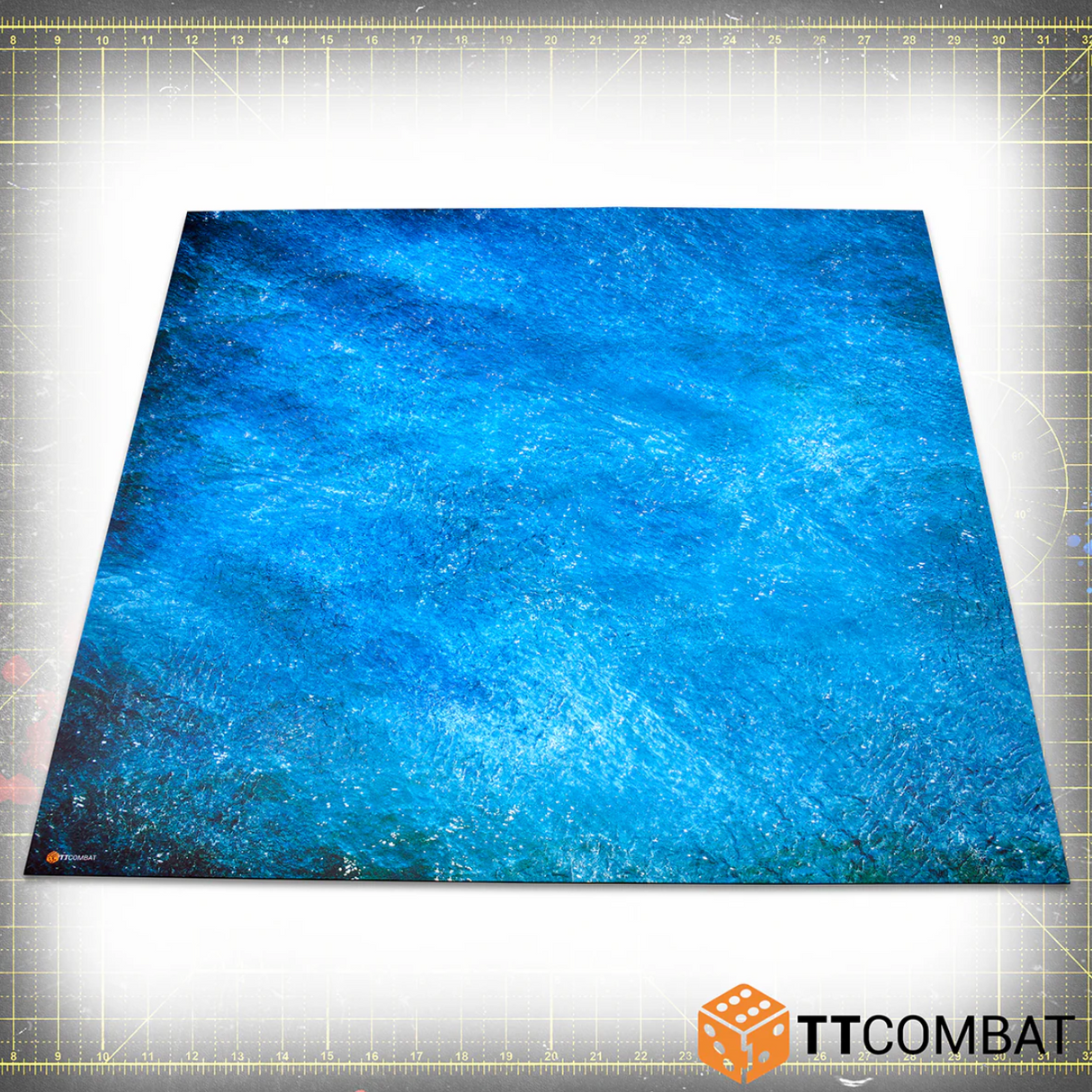 TTCombat: Bue Water Gaming Mat 4ft x 4ft