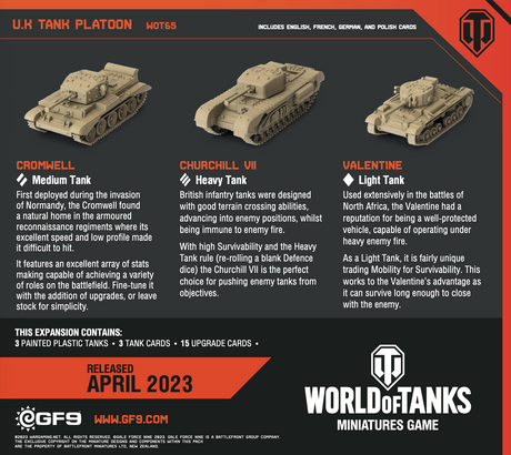 World of Tanks: British - Platoon Expansion Pack Wave 1