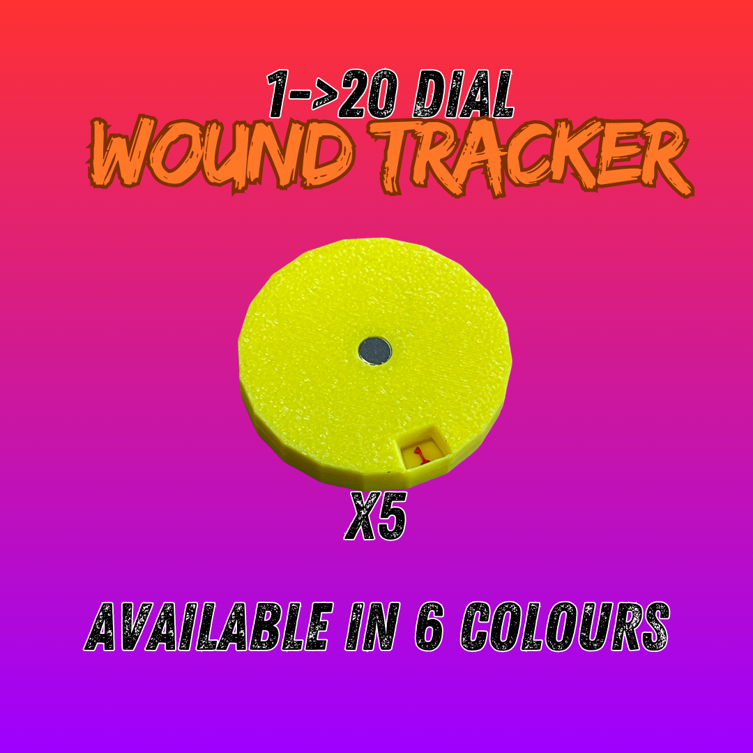 Griffin Gaming 1 to 20 Dial Wound Tracker x 5