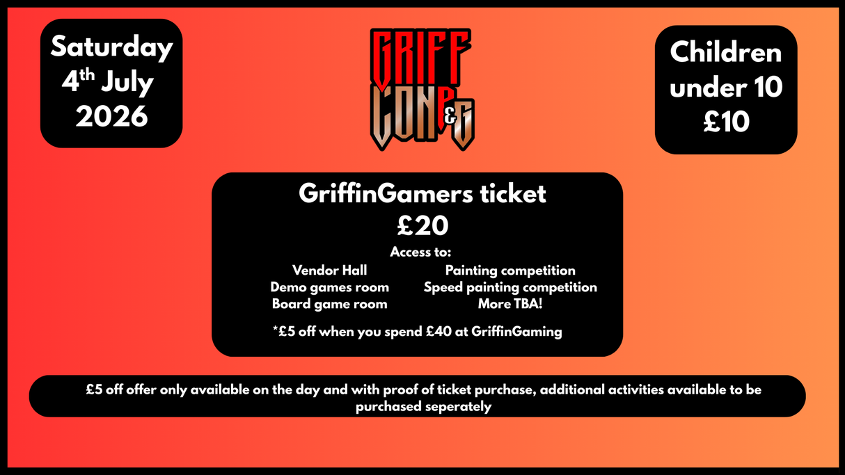 GriffCon ticket: GriffinGamers