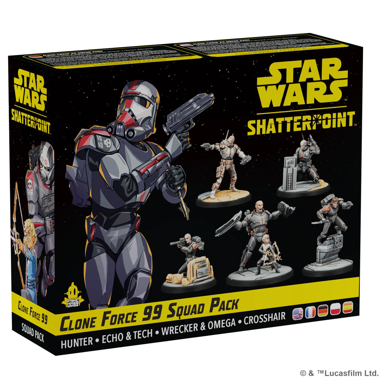 Star Wars Shatterpoint: Clone Force 99 Squad Pack (The Bad Batch)