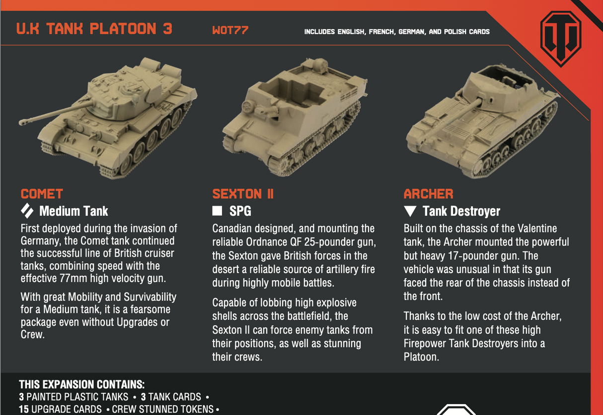 World of Tanks: British - Platoon Expansion Pack Wave 3