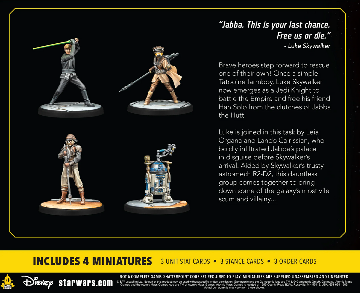 Star Wars Shatterpoint: Fearless and Inventive Squad Pack (Jedi Luke Skywalker)